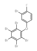 4'-fluoro-2,3,3',4,5,6-hexabromodiphenyl ether structure