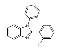 2-(2-FLUOROPHENYL)-1-PHENYL-1H-BENZO[D]IMIDAZOLE结构式