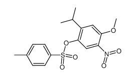 toluene-4-sulfonic acid 2-isopropyl-4-methoxy-5-nitrophenyl ester结构式