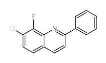 7-Chloro-8-fluoro-2-phenylquinoline Structure