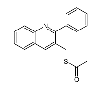 3-(thiomethyl)-S-acetyl-2-phenylquinoline Structure