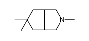 2,5,5-trimethyl-1,3,3a,4,6,6a-hexahydrocyclopenta[c]pyrrole结构式