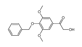 4'-O-benzyl-α-hydroxyacetosyringone结构式