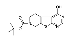 4-氧代叔丁基-1,5,6,8-四氢吡啶并[4',3':4,5]噻吩并[2,3-d]嘧啶-7(4H)-羧酸盐结构式