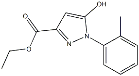 ethyl 5-hydroxy-1-(2-methylphenyl)-1H-pyrazole-3-carboxylate Structure