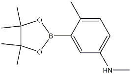 N,4-dimethyl-3-(4,4,5,5-tetramethyl-1,3,2-dioxaborolan-2-yl)benzenamine Structure