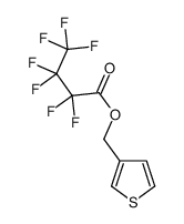thiophen-3-ylmethyl 2,2,3,3,4,4,4-heptafluorobutanoate Structure