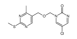 1-[(2-Methylthio-4-methylpyrimidin-5-yl)methyloxy]methyl-5-chloropyrimidin-2-one Structure