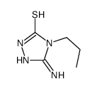 3-amino-4-propyl-1H-1,2,4-triazole-5-thione Structure