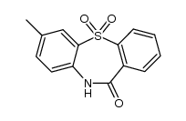 7-methyl-dibenzo[b,f][1,4]thiazepin-11(10H)-one 5,5-dioxide Structure