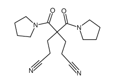 4,4-bis(pyrrolidine-1-carbonyl)heptanedinitrile结构式