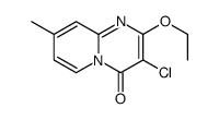 3-chloro-2-ethoxy-8-methylpyrido[1,2-a]pyrimidin-4-one结构式