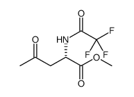 L-Norvaline, 4-oxo-N-(trifluoroacetyl)-, methyl ester结构式