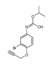 propan-2-yl N-(3-bromo-4-prop-2-ynoxyphenyl)carbamate结构式