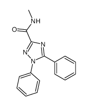 N-methyl-1,5-diphenyl-1,2,4-triazole-3-carboxamide结构式