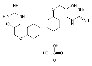 2-(3-cyclohexyloxy-2-hydroxypropyl)guanidine,sulfuric acid Structure