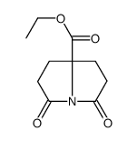 ethyl 3,5-dioxo-1,2,6,7-tetrahydropyrrolizine-8-carboxylate Structure