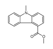 methyl 9-methylcarbazole-4-carboxylate结构式