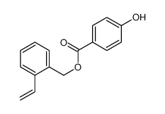 (2-ethenylphenyl)methyl 4-hydroxybenzoate Structure