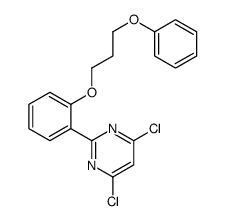 4,6-dichloro-2-[2-(3-phenoxypropoxy)phenyl]pyrimidine结构式