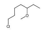 1-chloro-5-methoxyheptane Structure