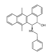 (5S,6S)-6-Benzylamino-7,12-dimethyl-5,6-dihydro-benzo[a]anthracen-5-ol Structure