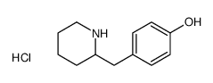 4-(piperidin-2-ylmethyl)phenol,hydrochloride Structure