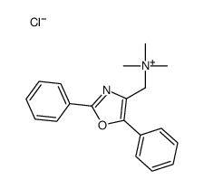 (2,5-diphenyl-1,3-oxazol-4-yl)methyl-trimethylazanium,chloride结构式