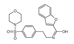 N-[2-(4-morpholin-4-ylsulfonylphenyl)ethyl]-1-benzofuran-2-carboxamide Structure
