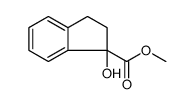 1H-Indene-1-carboxylic acid, 2,3-dihydro-1-hydroxy-, methyl ester Structure