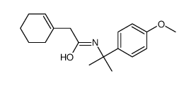 2-(cyclohexen-1-yl)-N-[2-(4-methoxyphenyl)propan-2-yl]acetamide结构式