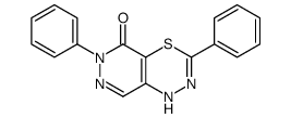 3,6-diphenyl-1H-pyridazino[4,5-e][1,3,4]thiadiazin-5-one结构式