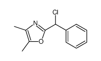 Oxazole, 2-(chlorophenylmethyl)-4,5-dimethyl-结构式