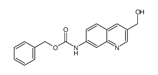 benzyl 3-(hydroxymethyl)quinolin-7-ylcarbamate结构式