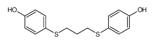 4-[3-(4-hydroxyphenyl)sulfanylpropylsulfanyl]phenol Structure