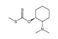 Dithiokohlensaeure-O-(D,L-trans-2-dimethylamino-cyclohexylester)-S-methylester结构式