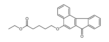 ethyl 5-(7-oxobenzo[c]fluoren-5-yl)oxypentanoate结构式