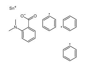 triphenylstannyl 2-(dimethylamino)benzoate结构式