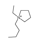 1-butyl-1-ethylpyrrolidin-1-ium Structure
