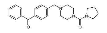 phenyl-[4-[[4-(pyrrolidine-1-carbonyl)piperazin-1-yl]methyl]phenyl]methanone结构式