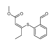 (Z)-methyl 3-(2-formylphenylthio)pent-2-enoate结构式