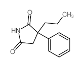 3-phenyl-3-propyl-pyrrolidine-2,5-dione structure