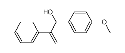 1-(4-methoxyphenyl)-2-phenylprop-2-en-1-ol结构式