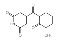 4-(3-methyl-2-oxo-cyclohexanecarbonyl)piperidine-2,6-dione结构式