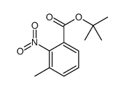 tert-butyl 3-methyl-2-nitrobenzoate结构式