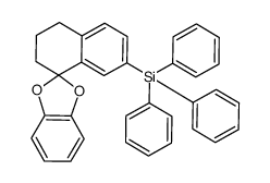 (3',4'-dihydro-2'H-spiro[benzo[d][1,3]dioxole-2,1'-naphthalen]-7'-yl)triphenylsilane结构式