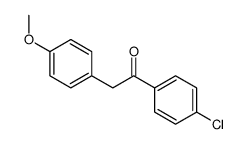 1-(4-chlorophenyl)-2-(4-methoxyphenyl)ethanone结构式
