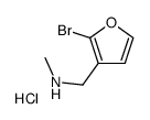 1-(2-bromofuran-3-yl)-N-methylmethanamine,hydrochloride Structure