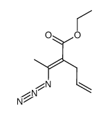 (E)-ethyl 2-(1-azidoethylidene)pent-4-enoate Structure