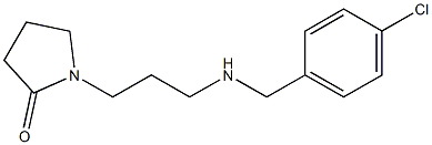 1-(3-(4-chlorobenzylamino)propyl)pyrrolidin-2-one Structure